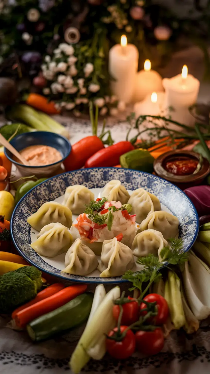 Polish Dumplings in a Traditional Setting