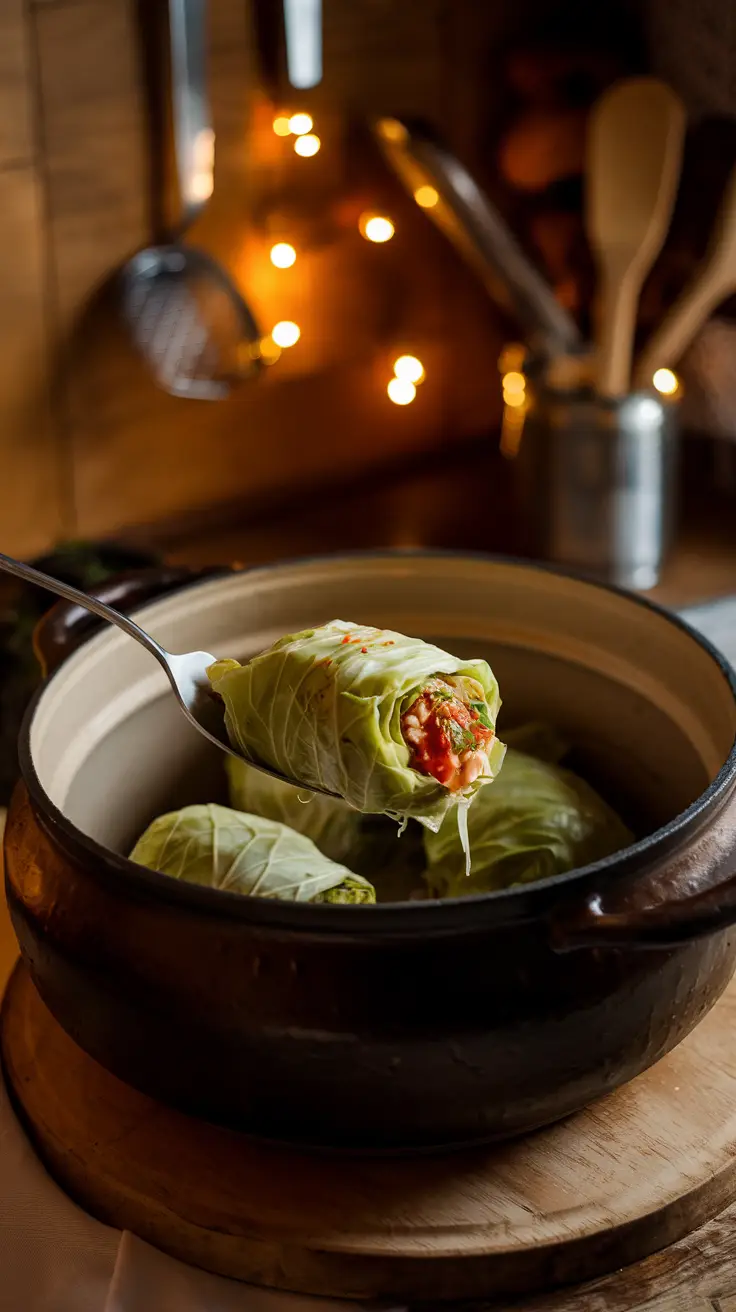 Homestyle Serving of Dish in a Cozy Kitchen