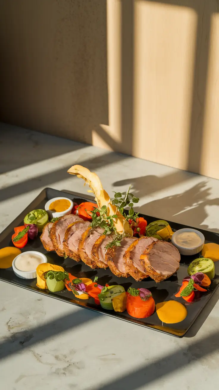 Entire Pork Cutlets in Modern Kitchen Setting